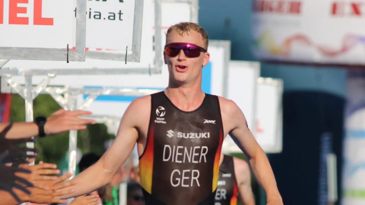 Triathlet Eric Diener im Wettkampf